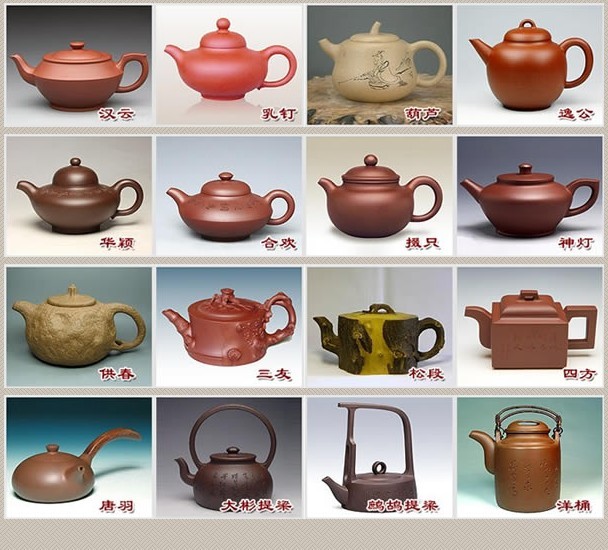常見的紫砂壺48種壺型圖鑒，紫砂經(jīng)典壺型圖片及名稱