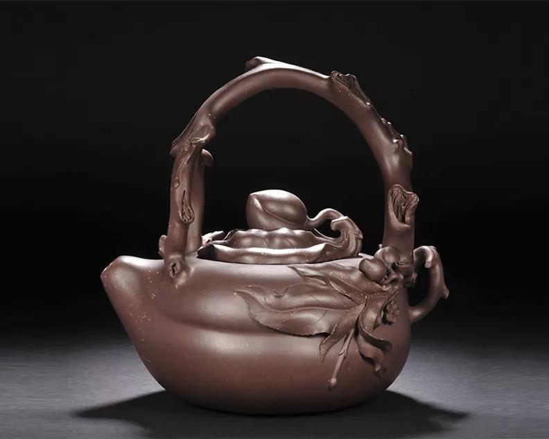 10種最美花器提梁壺，精美別致雕花紫砂壺!