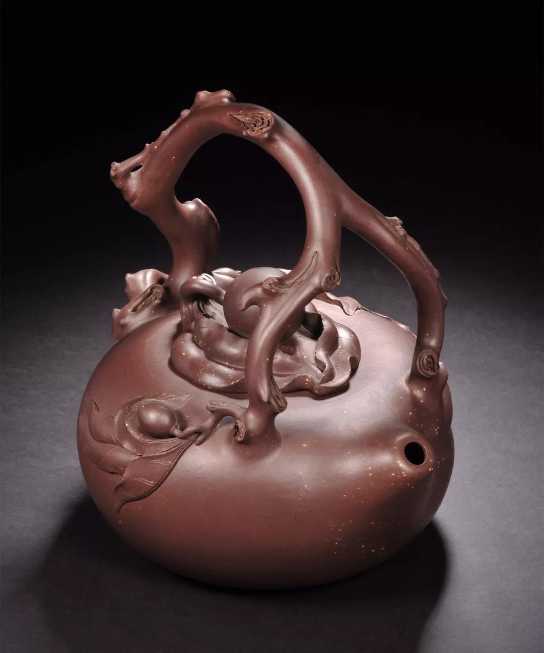 10種最美花器提梁壺，精美別致雕花紫砂壺!