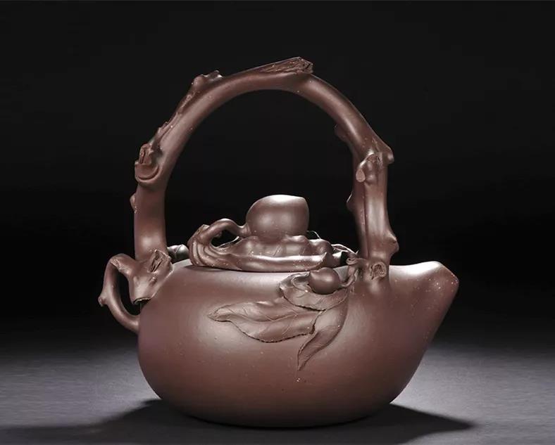 10種最美花器提梁壺，精美別致雕花紫砂壺!