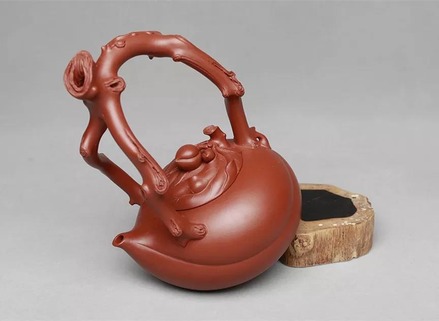 10種最美花器提梁壺，精美別致雕花紫砂壺!