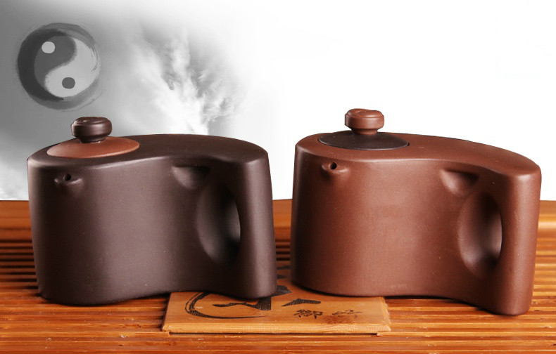 太極陰陽(yáng)紫砂壺，創(chuàng)意格紫砂壺