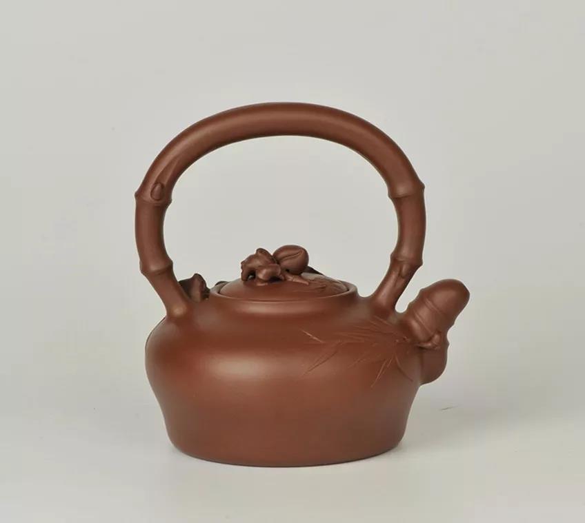 10種最美花器提梁壺，精美別致雕花紫砂壺!